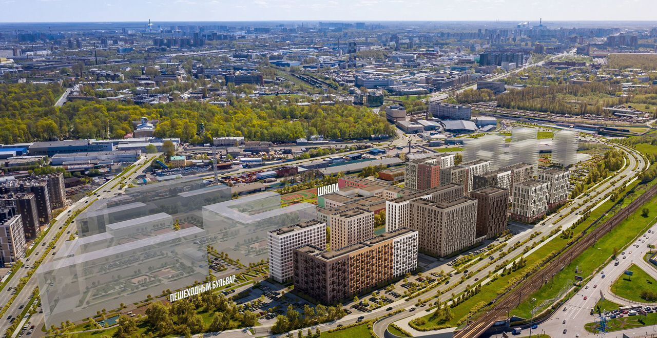 квартира г Санкт-Петербург метро Волковская пр-кт Лиговский ЖК Витебский Парк корп. 6 фото 3