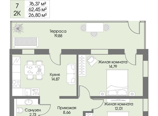 квартира п Рощино фото