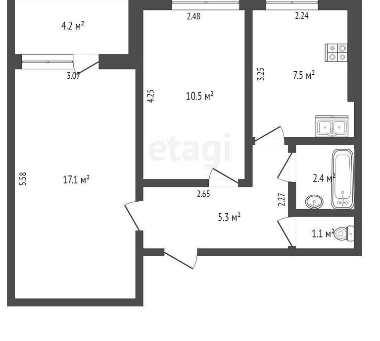 квартира г Ростов-на-Дону ул Киргизская 23а фото 1