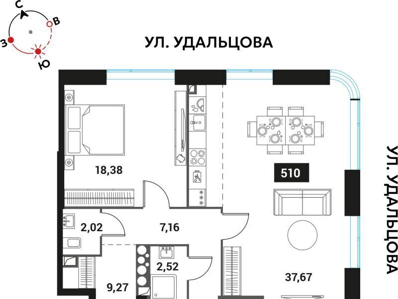 квартира г Москва метро Мичуринский проспект ЖК «Инноватор» к Б фото 1