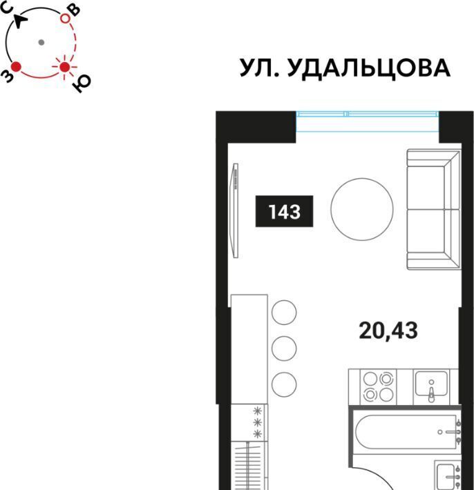 квартира г Москва метро Мичуринский проспект ЖК «Инноватор» к А фото 1