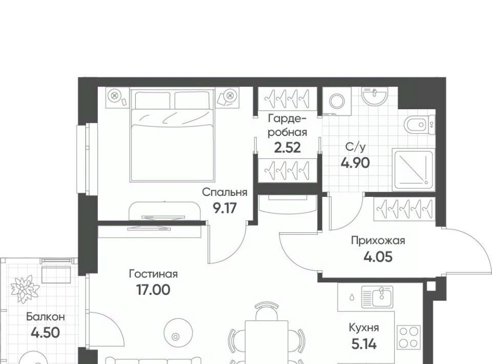 квартира г Казань Яшьлек ул Гаврилова 7к/1 фото 1