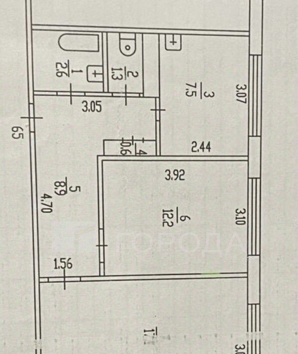 квартира г Барнаул р-н Ленинский ул Георгия Исакова 249а фото 2