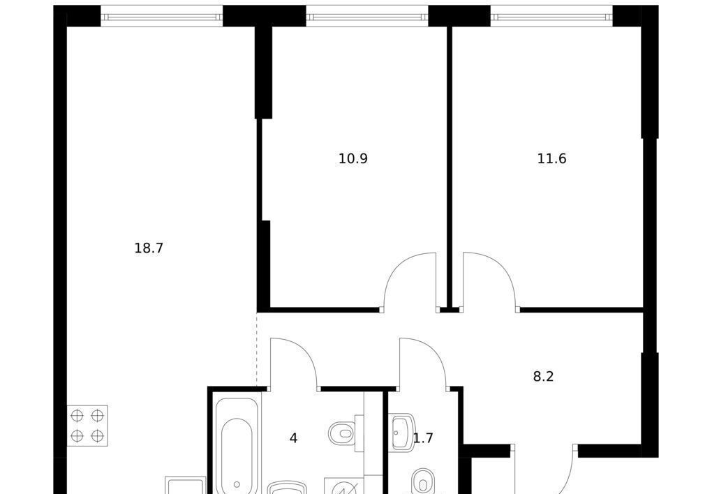 квартира г Ярославль р-н Фрунзенский ул Академика Колмогорова 24 фото 1