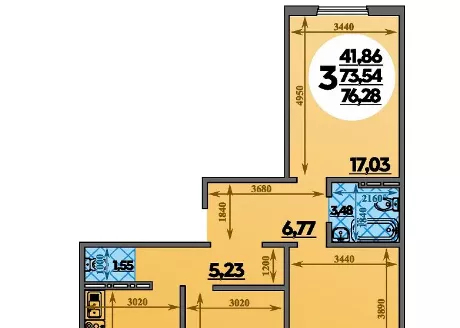 квартира г Краснодар п Березовый Профессора Малигонова, 40 фото 8