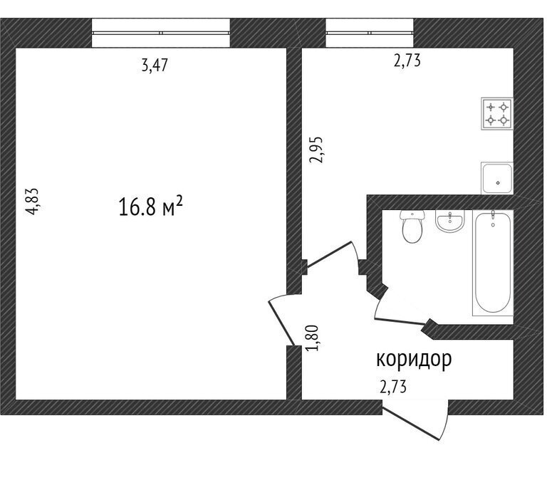 квартира г Пенза р-н Первомайский ул Воронова 12 фото 1
