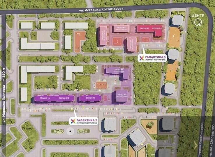 квартира г Воронеж р-н Коминтерновский ул Независимости 78 ЖК «Галактика 2|3» фото 7