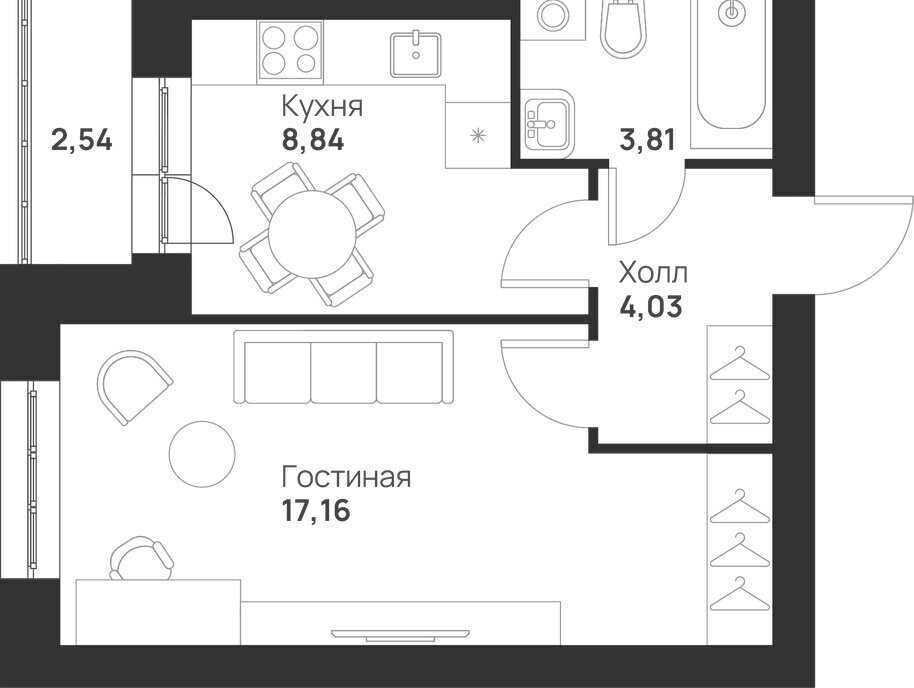 квартира г Тула ЖК «Новая Тула» микрорайон Новая фото 1