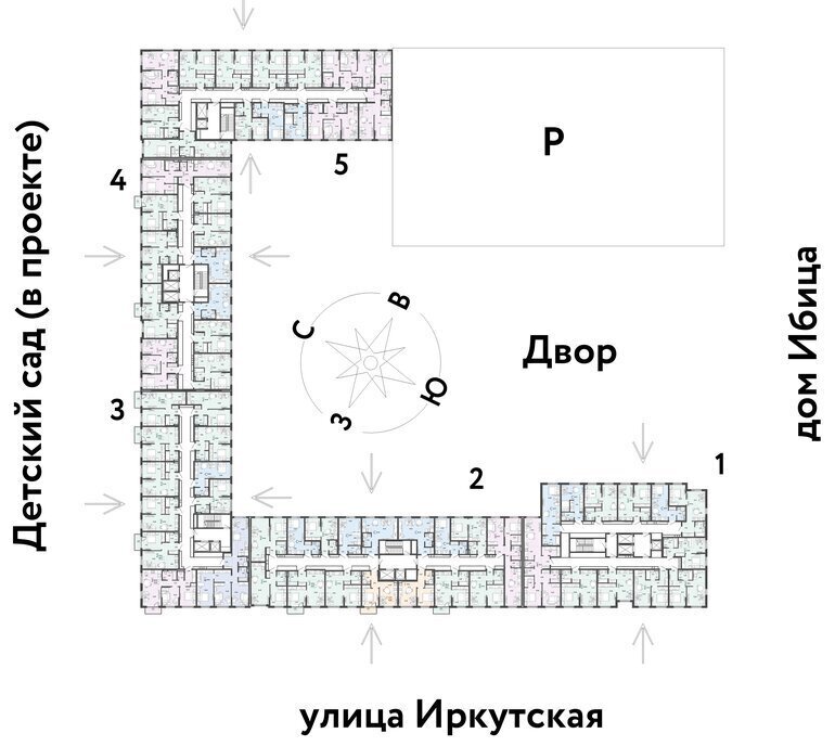 квартира г Тюмень ДОК ул Ярославская ЖК Остров-сад Калининский административный округ фото 2