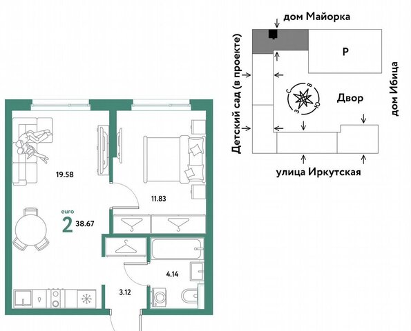р-н Калининский ул Иркутская 14 корп. 1 фото