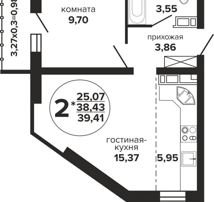 квартира г Краснодар р-н Прикубанский Музыкальный ЖК «Гулливер» фото 1