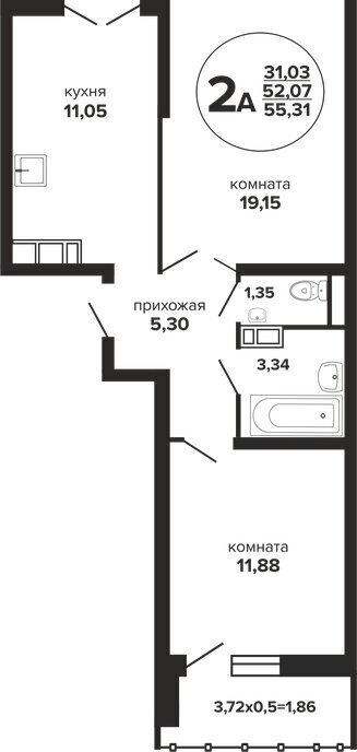 квартира г Краснодар р-н Прикубанский Музыкальный ЖК «Гулливер» фото 1