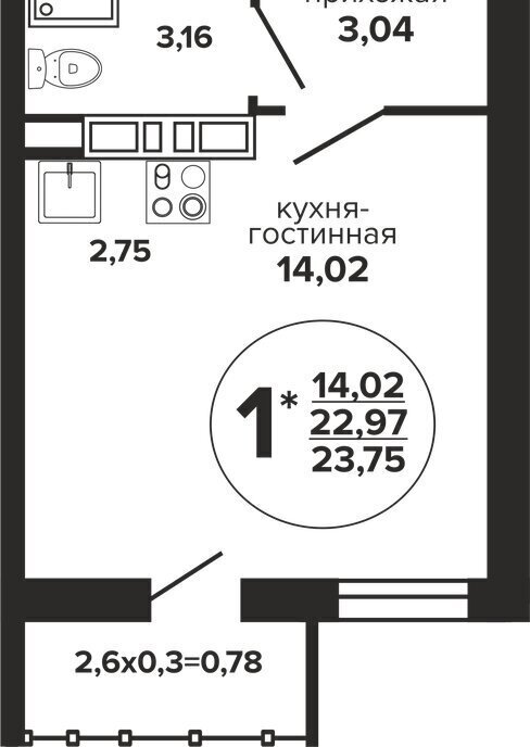 квартира г Краснодар р-н Прикубанский Музыкальный ЖК «Гулливер» фото 1