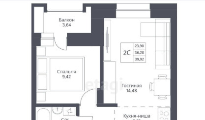 квартира г Новосибирск р-н Заельцовский Заельцовская ул Дуси Ковальчук 246 фото 1
