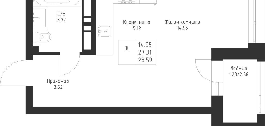 квартира г Казань р-н Советский Проспект Победы, жилой район Седьмое Небо фото 3
