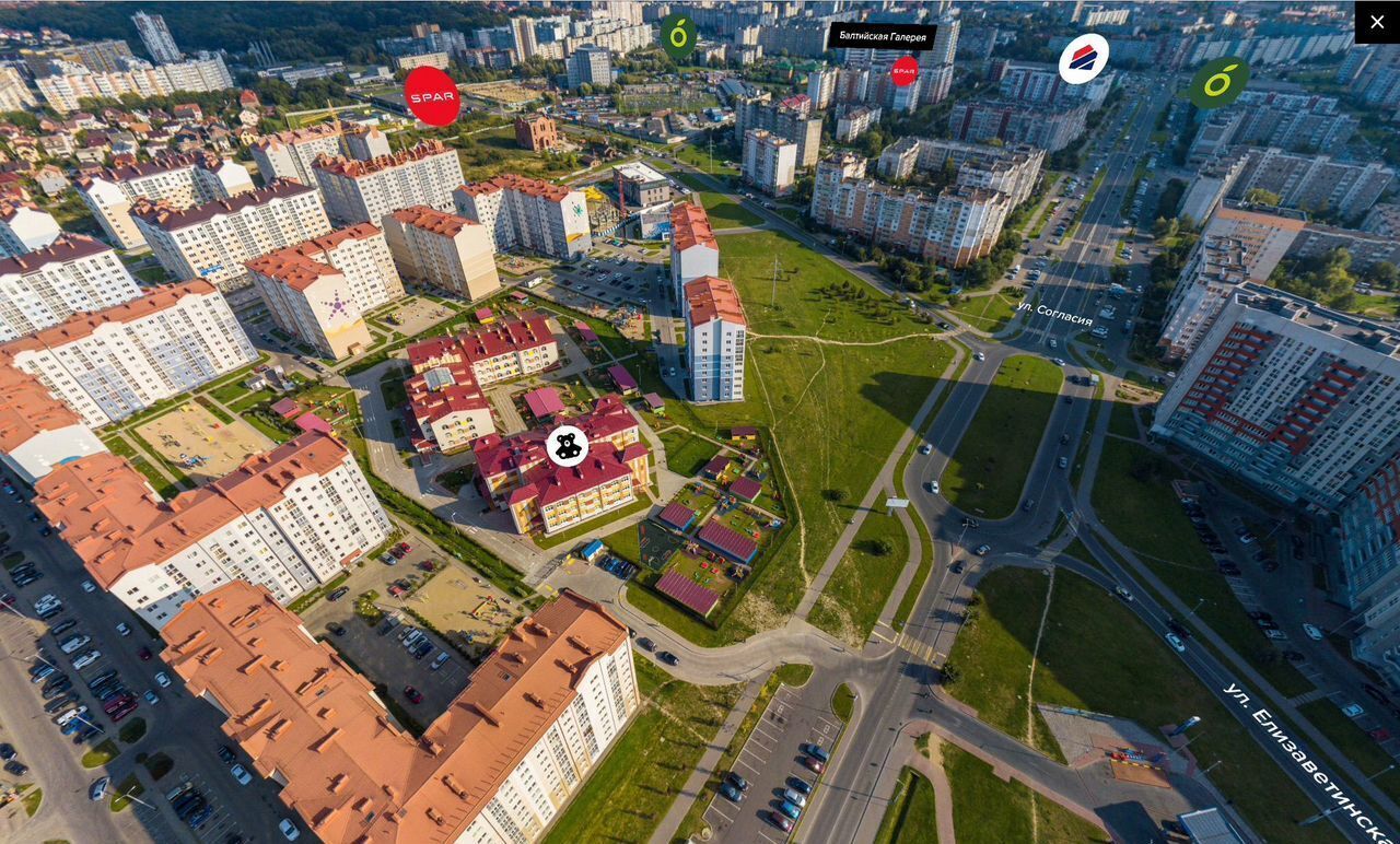 квартира г Калининград р-н Ленинградский ул Елизаветинская 47 ЖК «SunCity» фото 12