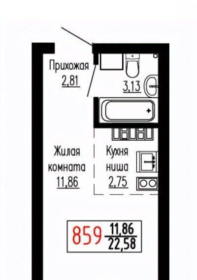квартира г Екатеринбург Ботаническая ул Лыжников 3 фото 1