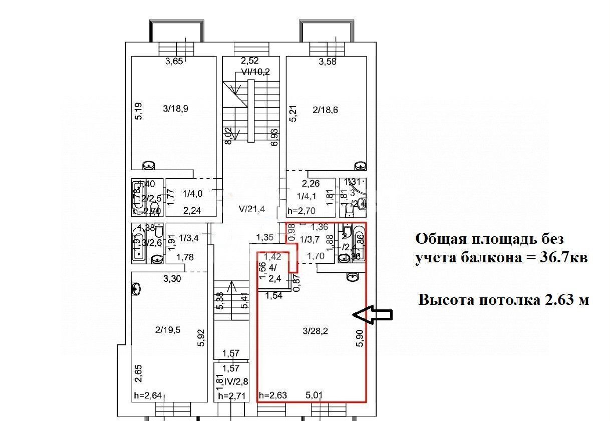 квартира г Пермь р-н Индустриальный ул Теплогорская 20 фото 24
