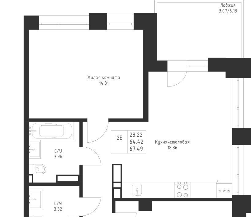 квартира г Казань метро Горки р-н Советский Седьмое Небо жилрайон фото 3