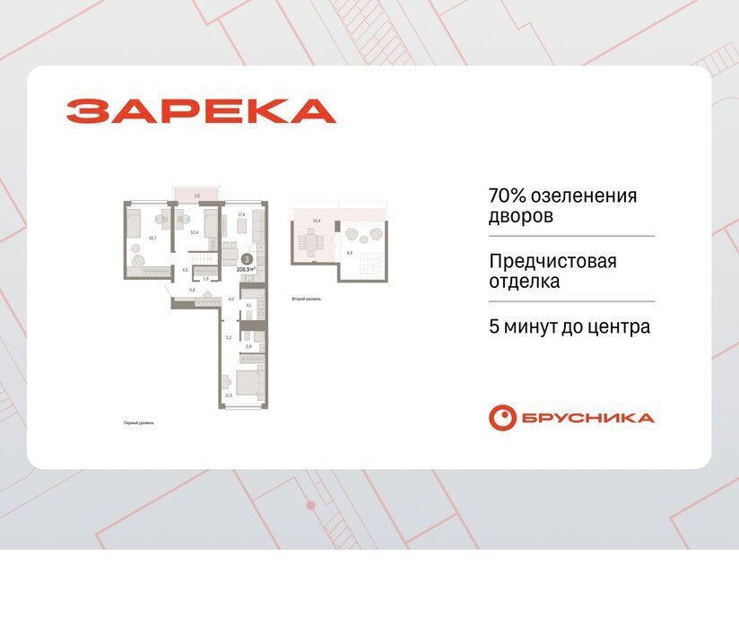 квартира г Тюмень ул Мысовская 26к/1 фото 1