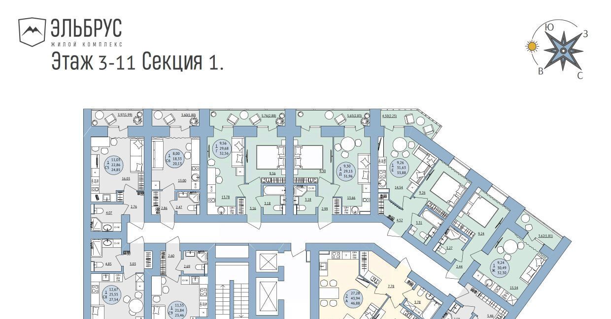 квартира г Уфа р-н Кировский ул Кавказская 24 фото 4