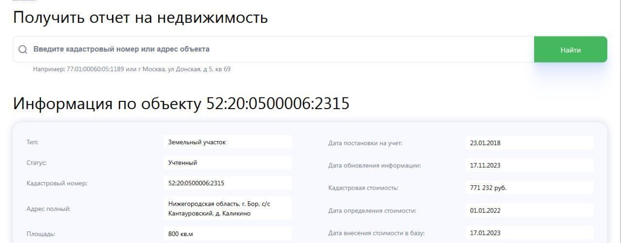 земля г Бор с Линда ул Новая д. Каликино фото 2