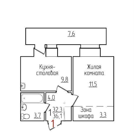 квартира г Благовещенск ул Ломоносова ЖК «Gold» (Голд) кв-л 217, ЖК «Gold» фото 1