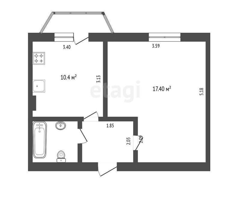 квартира г Омск ул 27-я Линия 16а фото 1