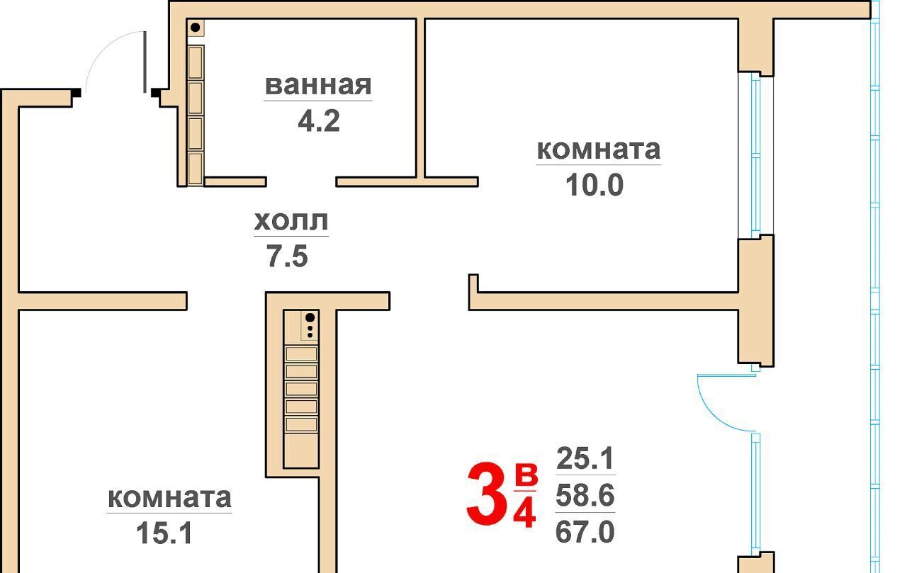квартира г Верхняя Пышма Проспект Космонавтов, Гранд Успенский жилой комплекс фото 1