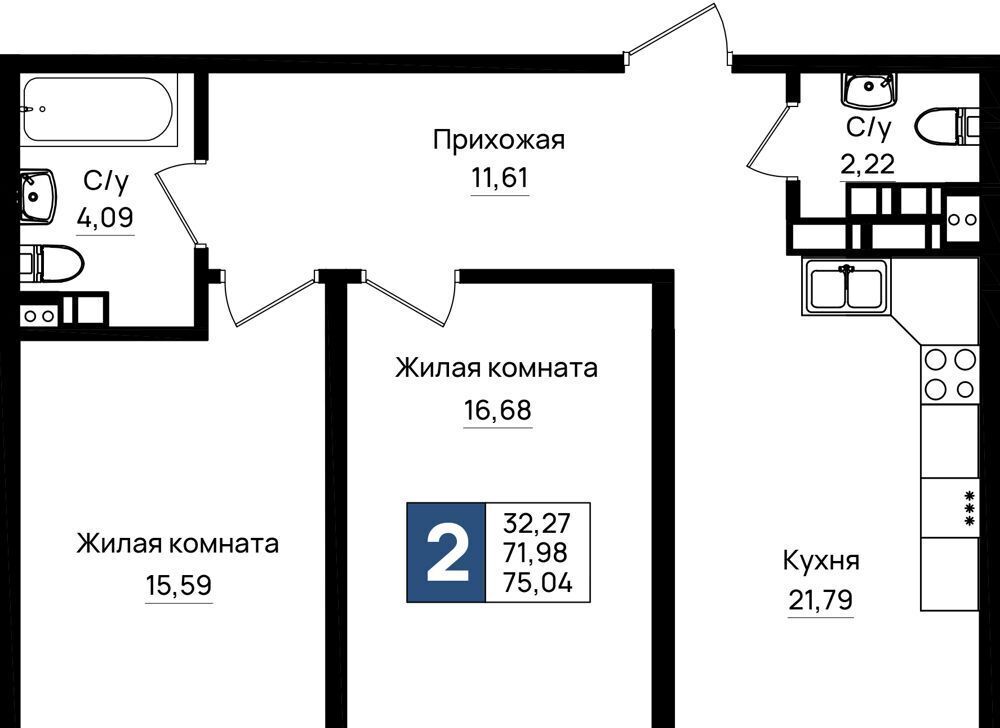 квартира г Новороссийск р-н Южный микрорайон 5-я Бригада фото 1