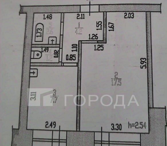 квартира г Барнаул р-н Центральный ул Кутузова 16б фото 2