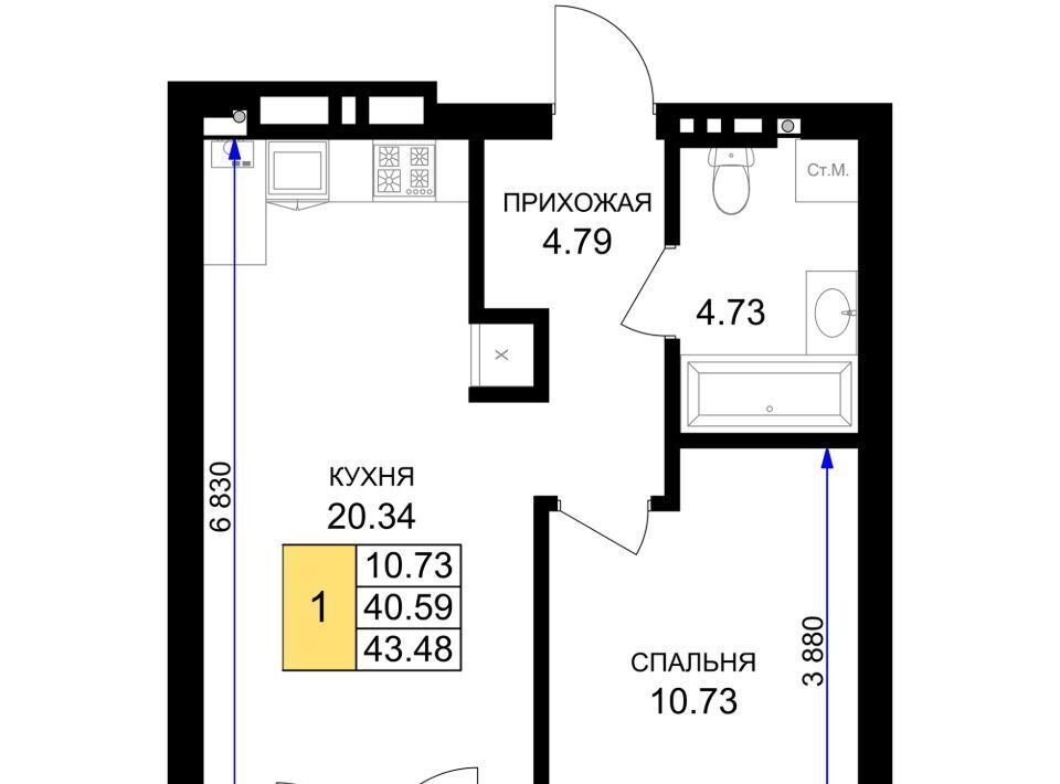 квартира р-н Гурьевский г Гурьевск ЖК «Включи» фото 1
