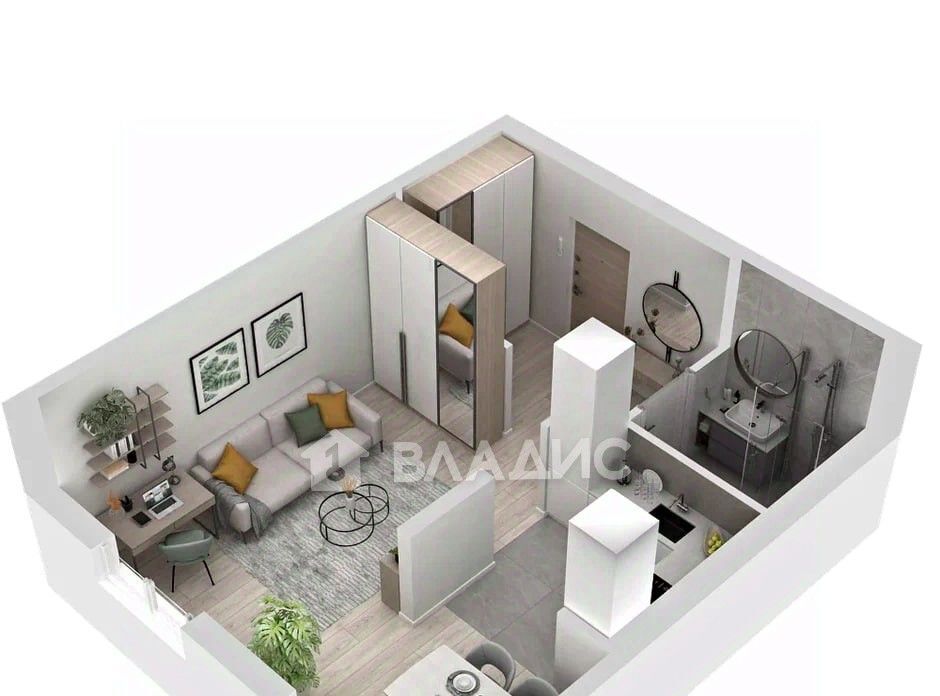 квартира г Белгород Западный микрорайон «Новая Жизнь» фото 6