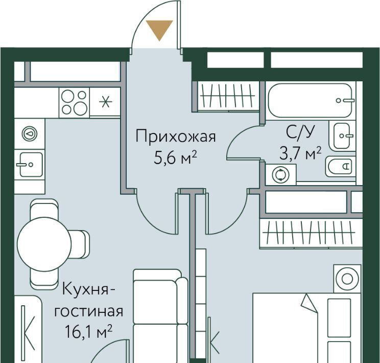 квартира г Волгоград р-н Советский ул Новосибирская 74с/1 фото 1
