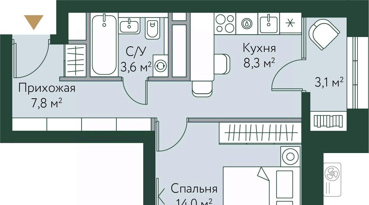квартира г Волгоград р-н Советский ул Новосибирская 74с/1 фото 1