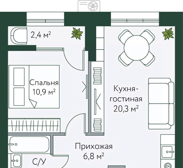 квартира г Волгоград р-н Советский ул Новосибирская 74с/1 ЖК «Сиберия парк» фото 1