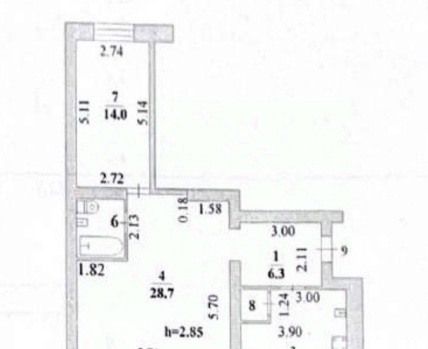 квартира г Липецк р-н Октябрьский б-р Сергея Есенина 3 фото 2