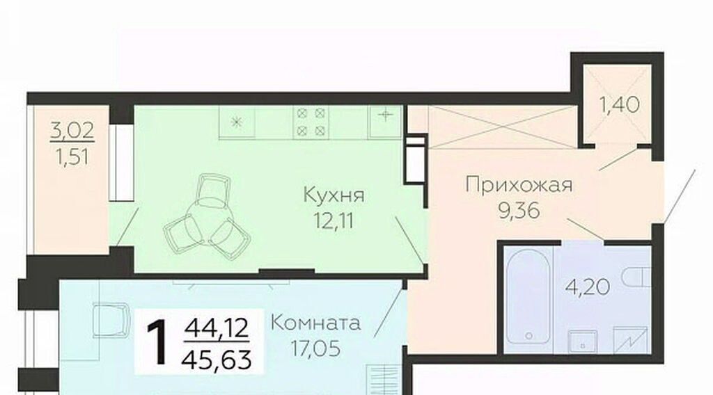 квартира г Воронеж р-н Коминтерновский ул Независимости 78к/3 фото 1