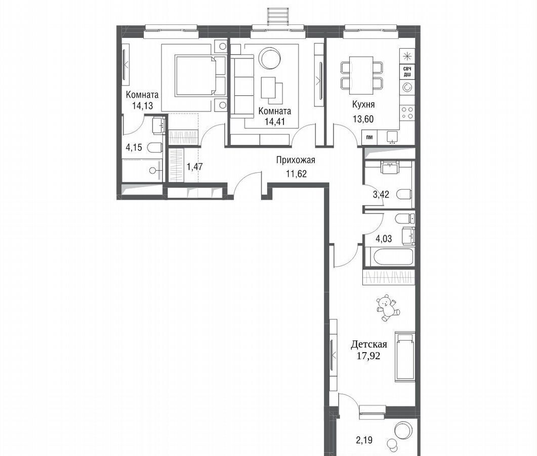 квартира г Одинцово ул Северная 4 Одинцово фото 1