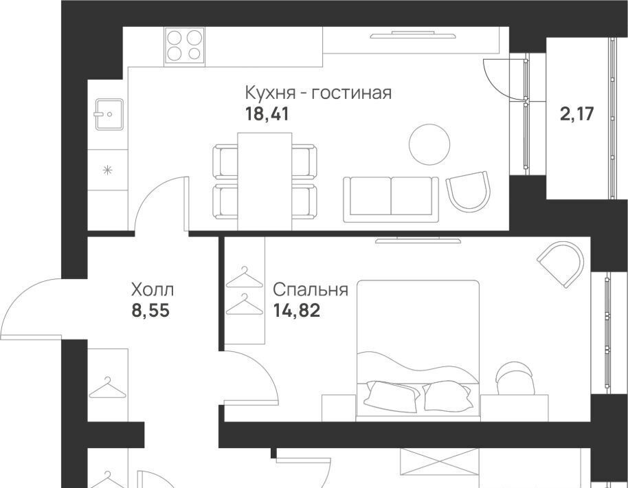 квартира г Тула р-н Привокзальный микрорайон Новая Тула ЖК «Новая Тула» фото 1