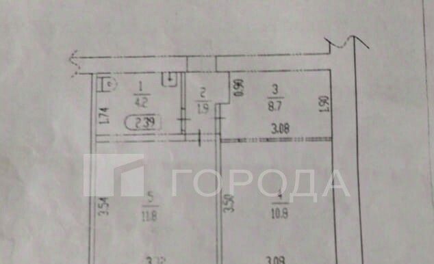 квартира г Барнаул р-н Ленинский ул Юрина 192 фото 2