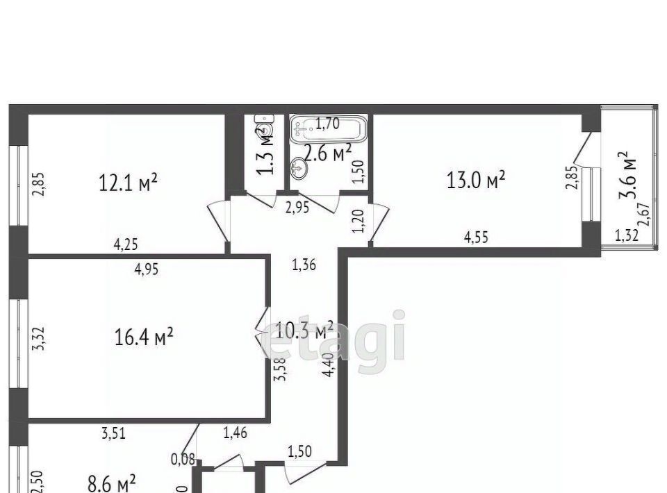 квартира г Стерлитамак ул Артема 144 фото 2