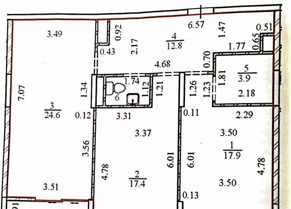 квартира г Екатеринбург Чкаловская ул Ткачей 13 фото 27