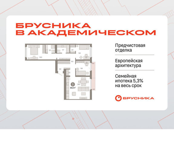 Академический Чкаловская ЖК Брусника в Академическом 19-й квартал фото