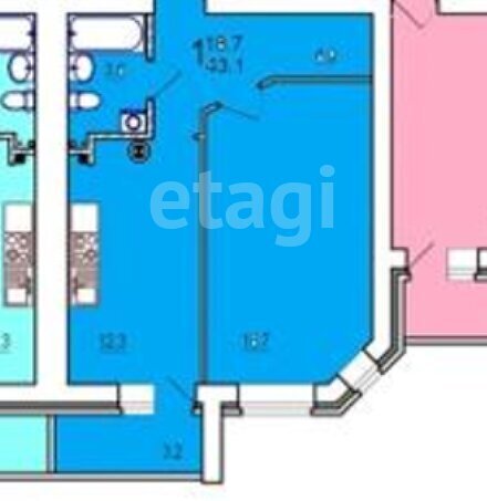 квартира г Тверь б-р Гусева 62 фото 2