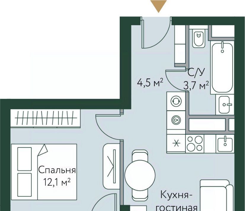 квартира г Волгоград р-н Советский ул Новосибирская 74с/1 фото 1