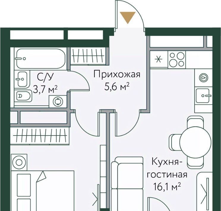 квартира г Волгоград р-н Советский ул Новосибирская 74с/1 фото 1