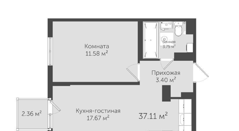 квартира г Евпатория пр-кт им.В.И.Ленина 68к/19 фото 2
