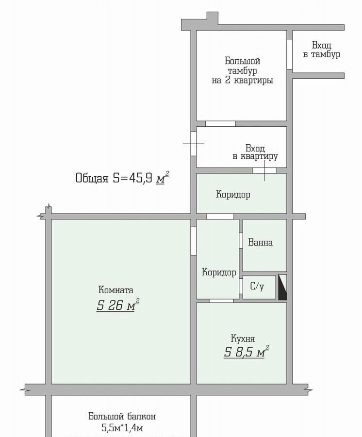 квартира г Копейск пр-кт Коммунистический 1а Копейский г. о. фото 14