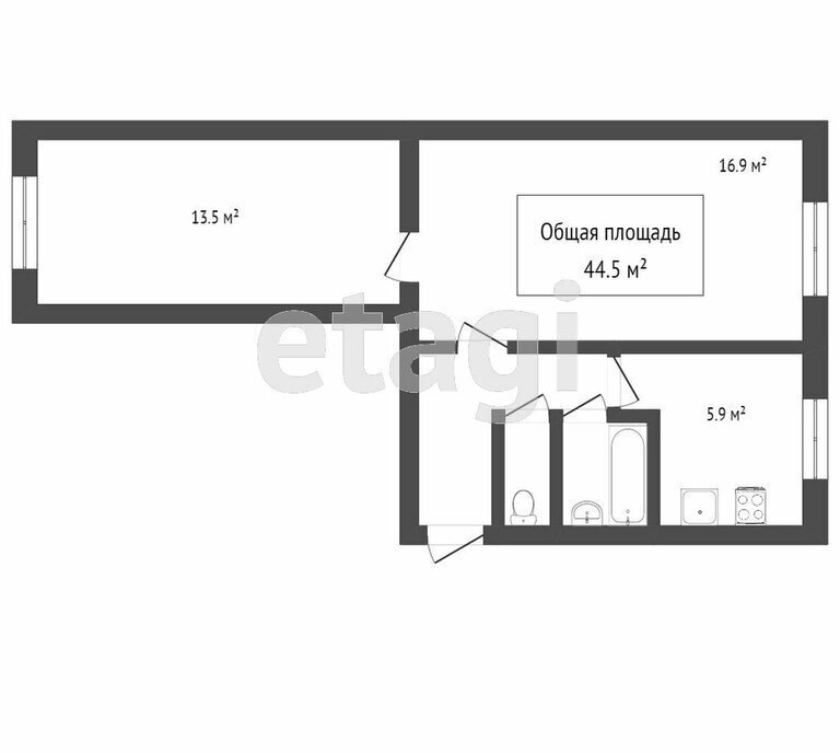 квартира г Северск ул Кирова 12 фото 1